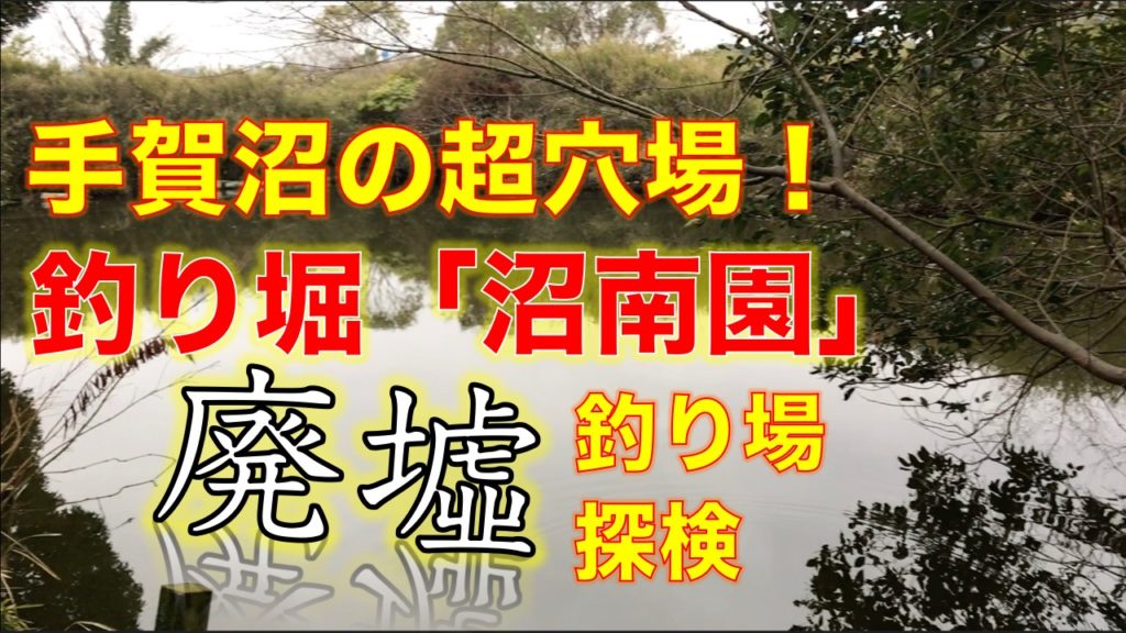 手賀沼の穴場・釣り堀「沼南園」廃墟｜モエビが大量に沸いているエビ天国