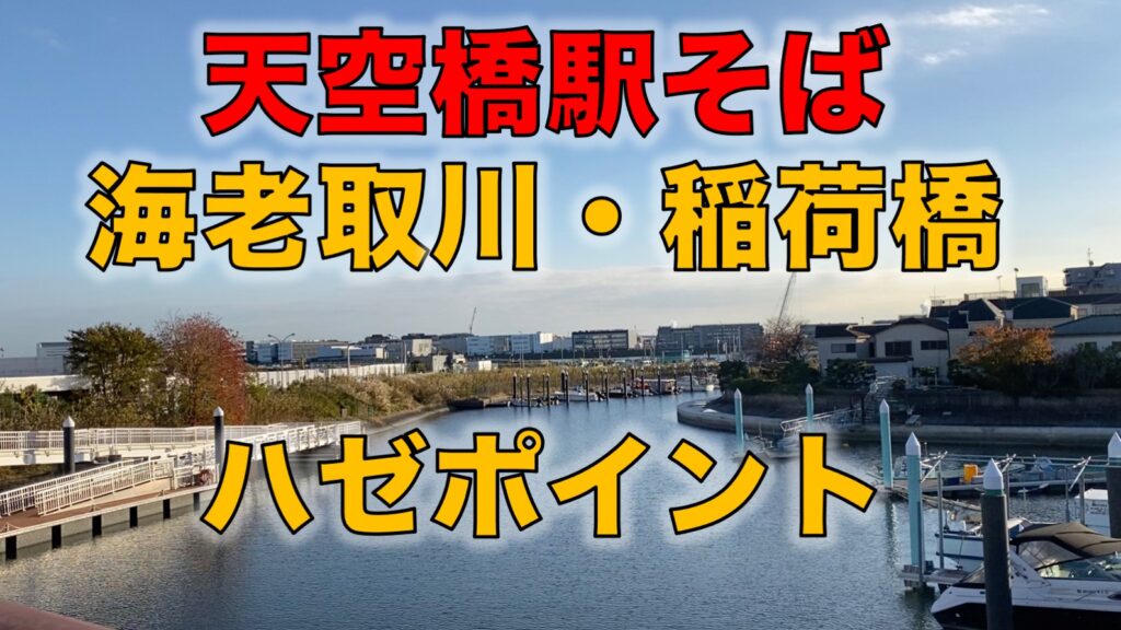天空橋駅そば「海老取川・稲荷橋周辺」ハゼ釣りポイント