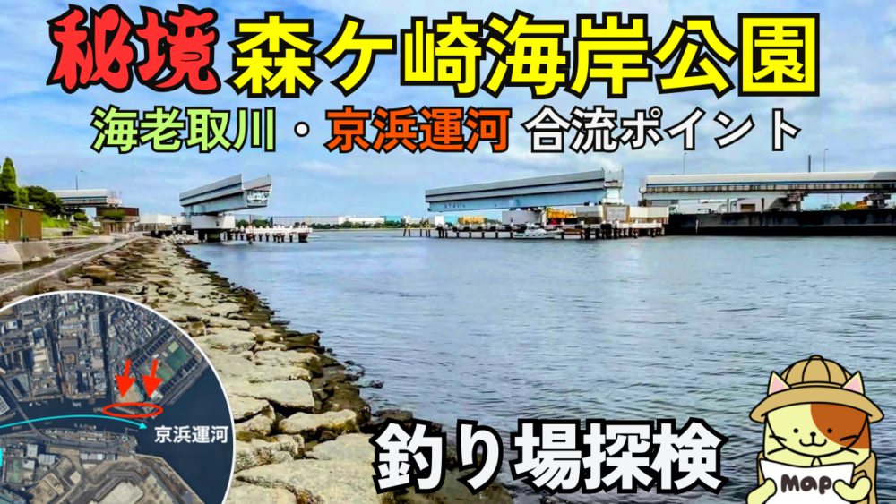 森ケ崎海岸公園(大田区)の釣り場解説！ハゼ釣りの穴場・アクセス情報【羽田空港近く】