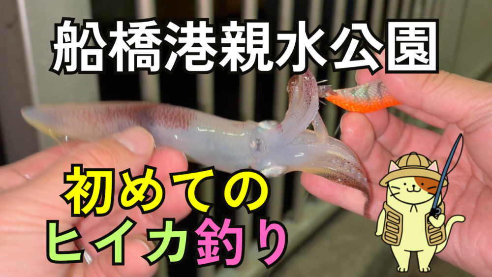 船橋港親水公園でヒイカエギング